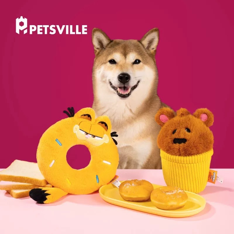 PETSVILLE派思维加菲猫联名 宠物玩具甜品系列