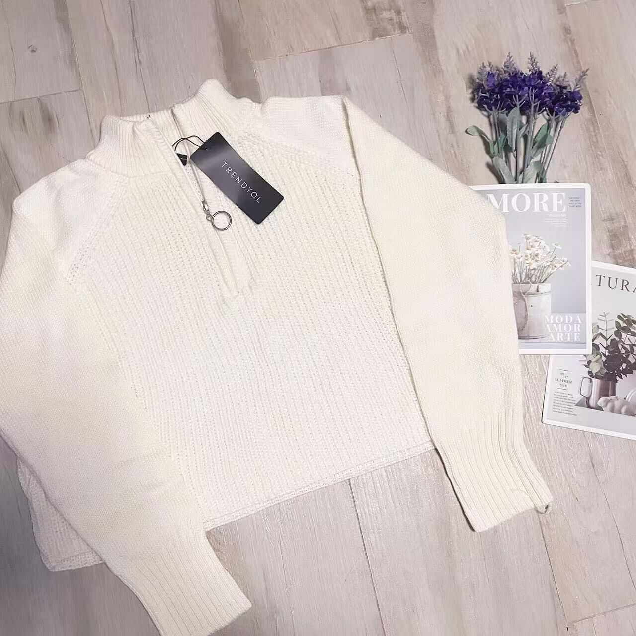 TRENDYOL ECRU JUMPER