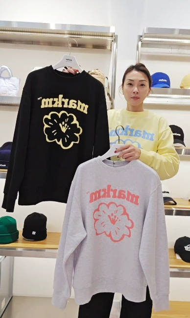 韓國代購 MARKM 花朵衛衣MJIBH8404