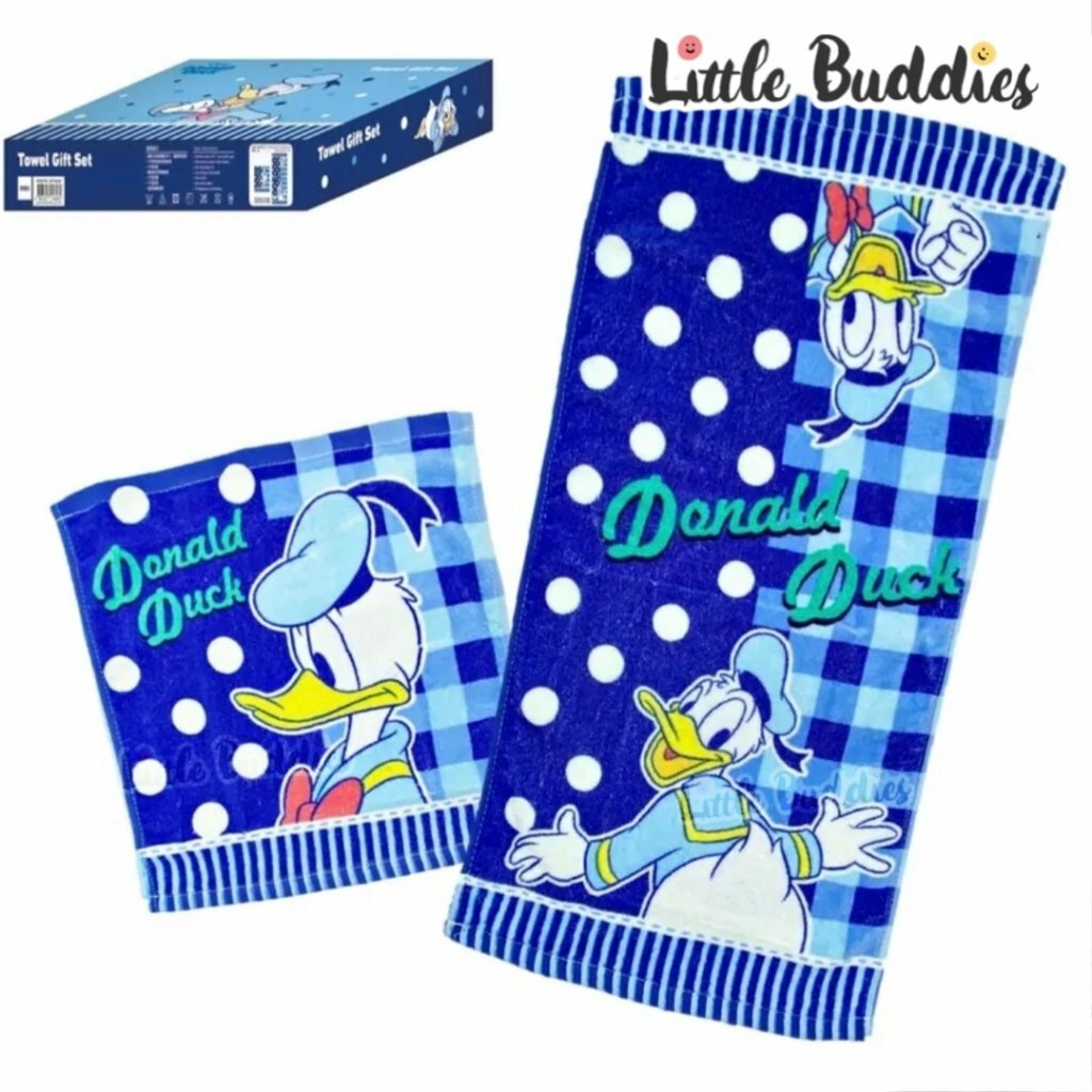 Disney Donald Duck 唐老鴨 方巾+長巾套裝禮盒 2條/套