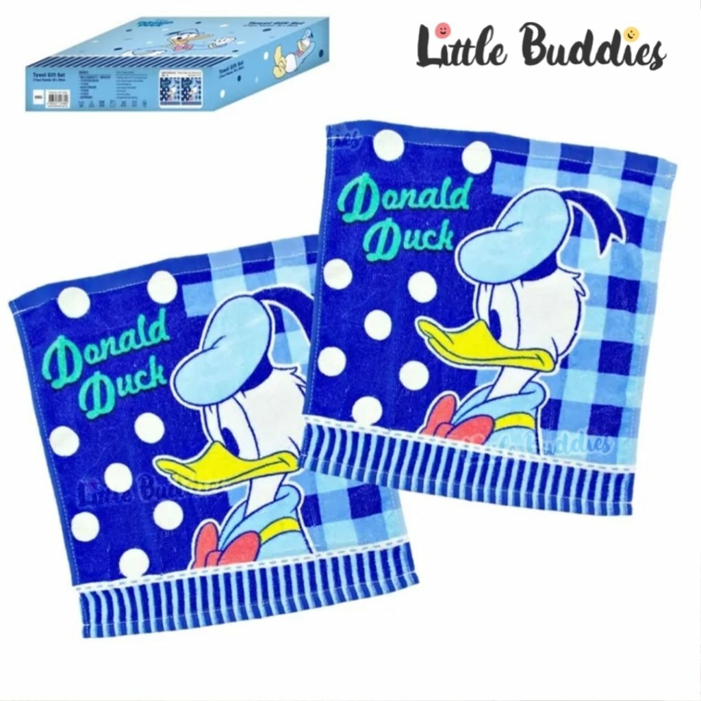 Disney Donald Duck 唐老鴨 方巾套裝禮盒 2條/套