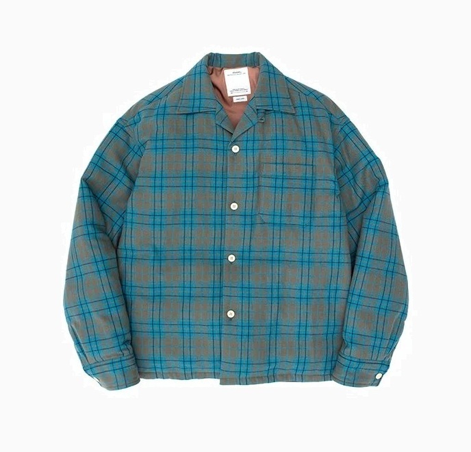 ON SALE: VISVIM KEESEY CHECK ((DOWN)) JKT - BLUE SIZE 2 PRE ORDER ITEM (預訂中)