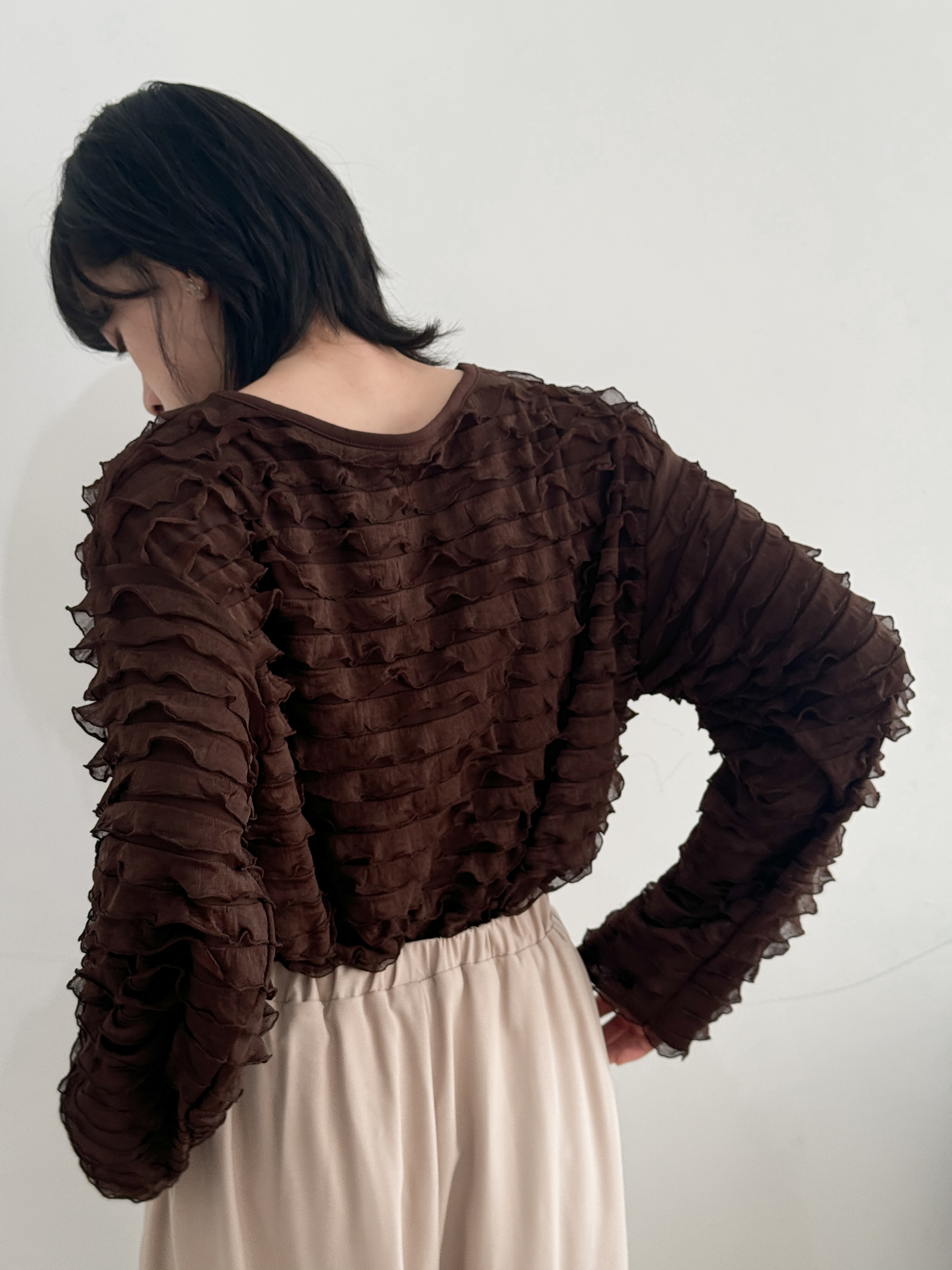 精緻感～立體條紋上衣 - BL44374