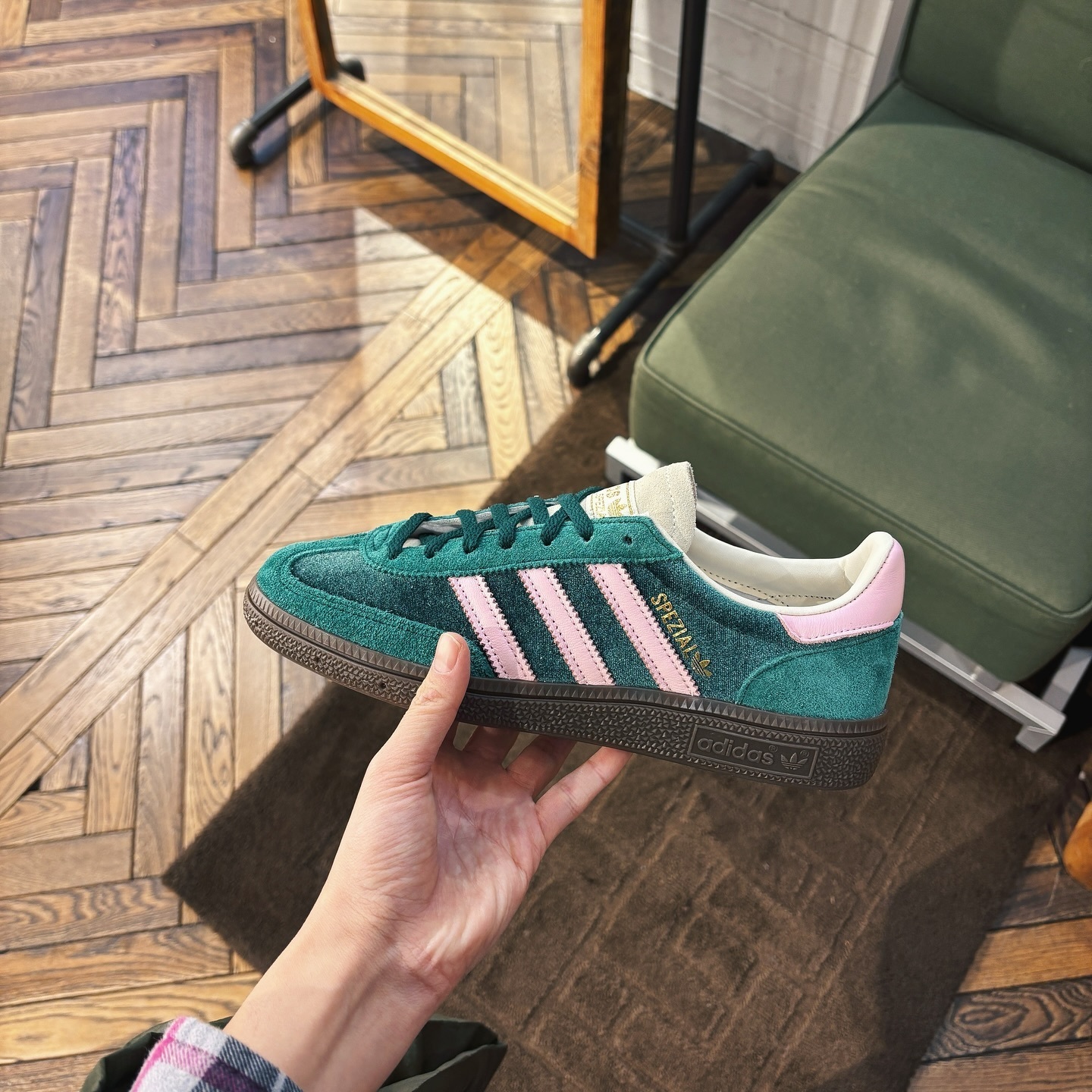 Adidas Originals Handball Spezial 天鵝絨綠 深綠 粉色 焦糖 復古鞋 JI2648
