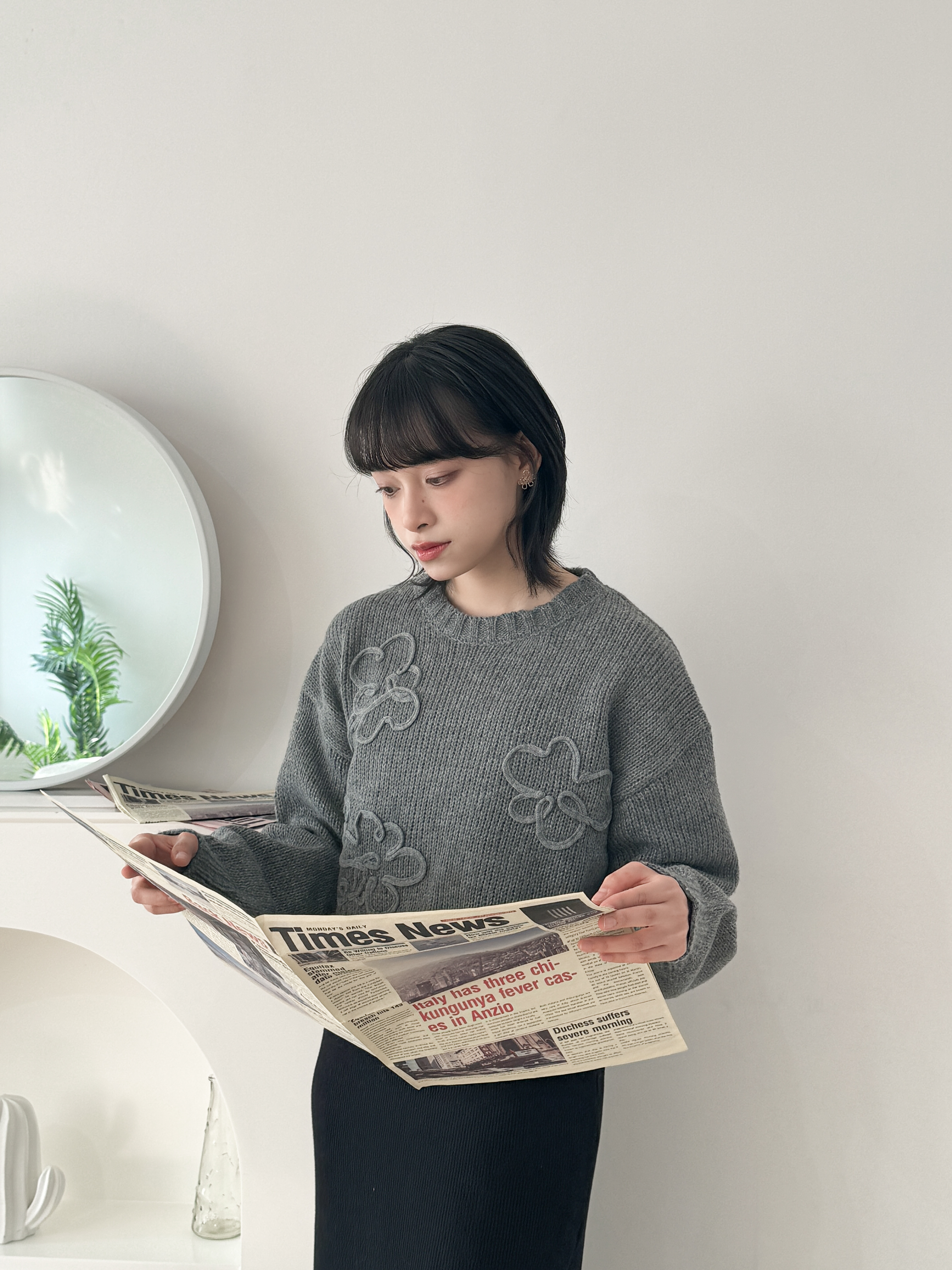 花花針織上衣 - BL51412