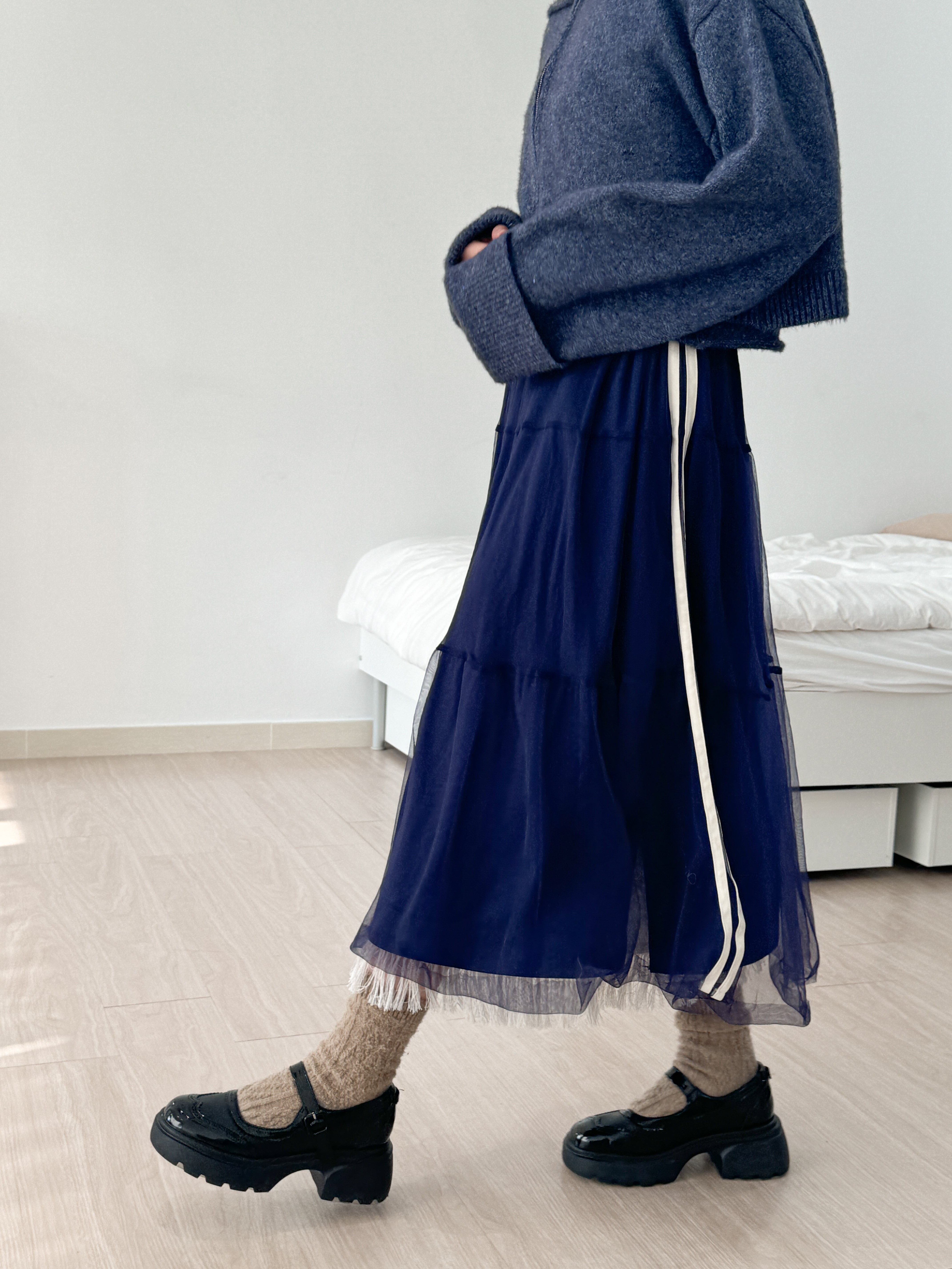 運動風紗裙 - SK43289