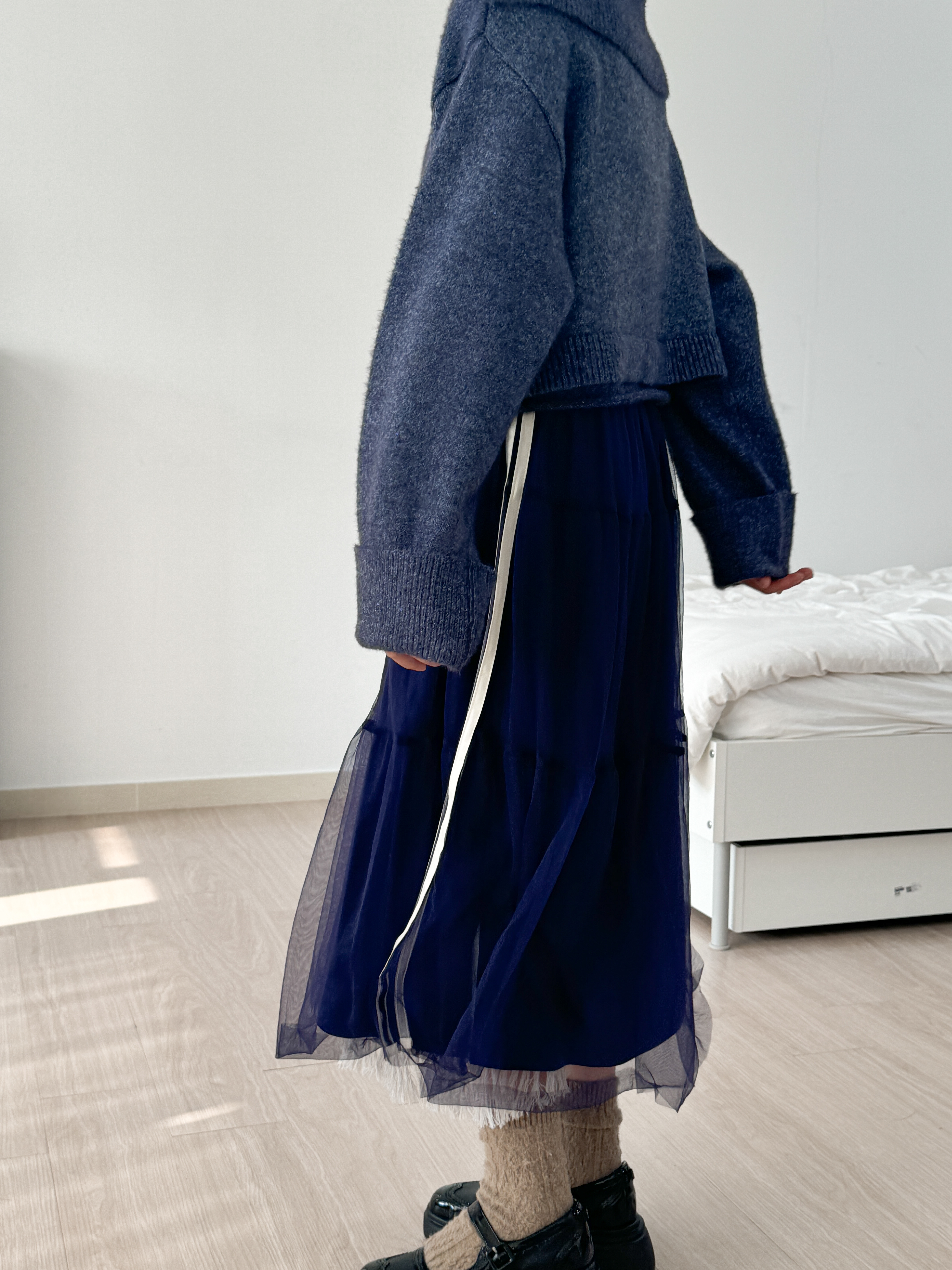 運動風紗裙 - SK43289