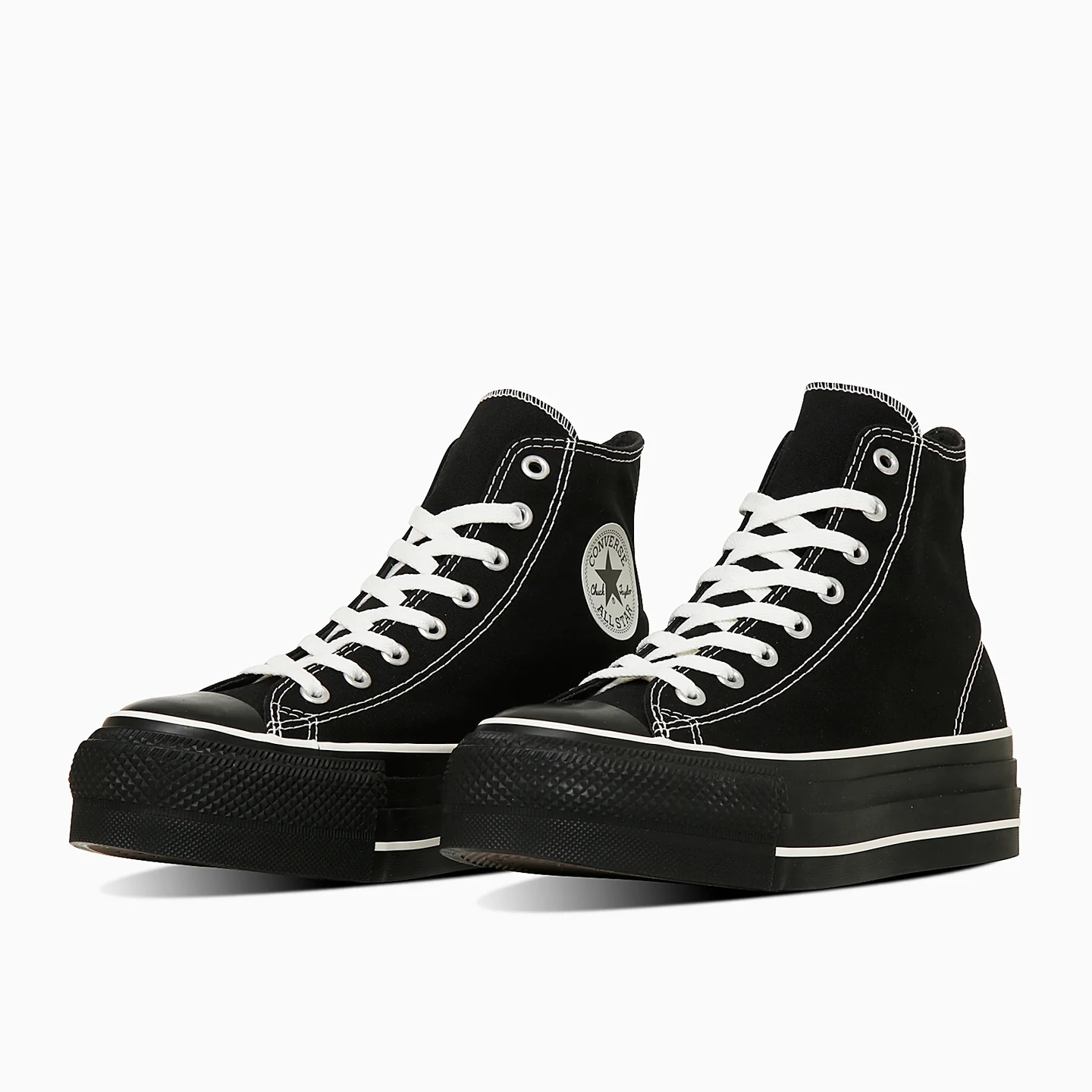 Converse All Star Lifted Overtape ST Hi 日本限定 全黑 外縫線 厚底鞋 31313950