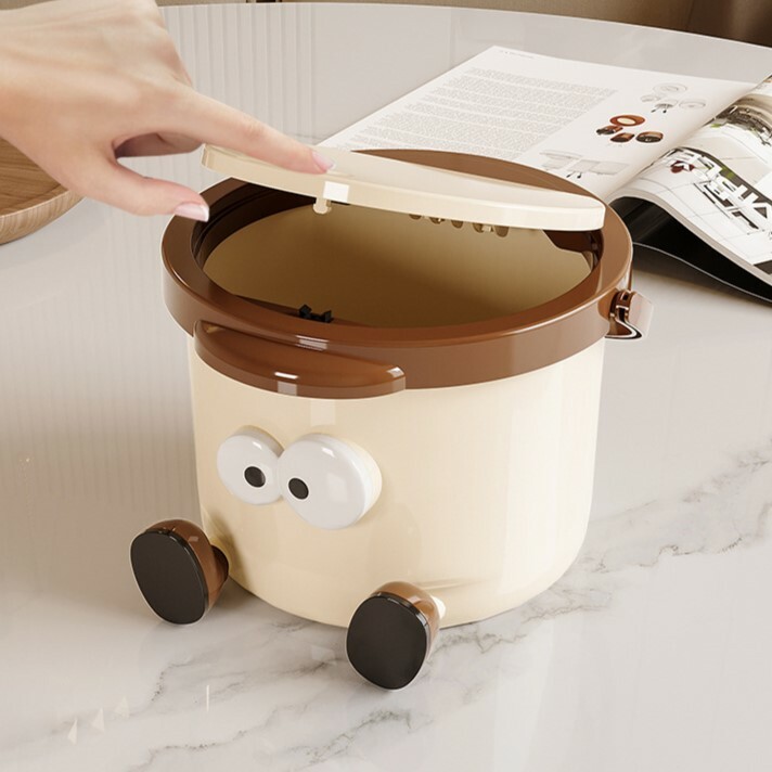 《5549》大眼睛手提桌面垃圾桶