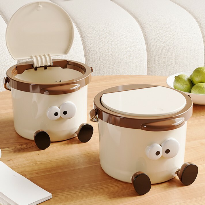 《5549》大眼睛手提桌面垃圾桶