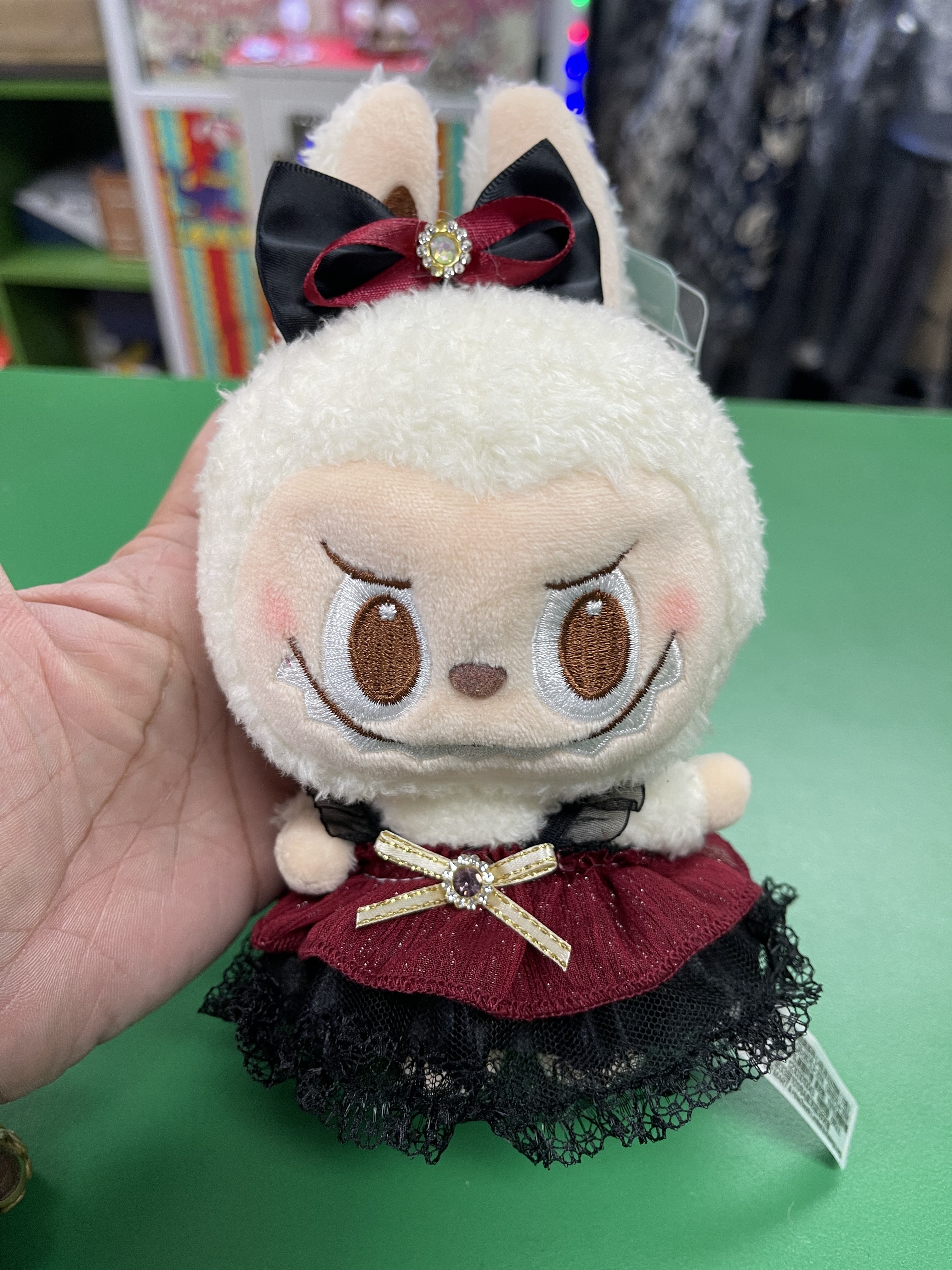 Labubu 酒紅色吊帶裙（H1 LA531）