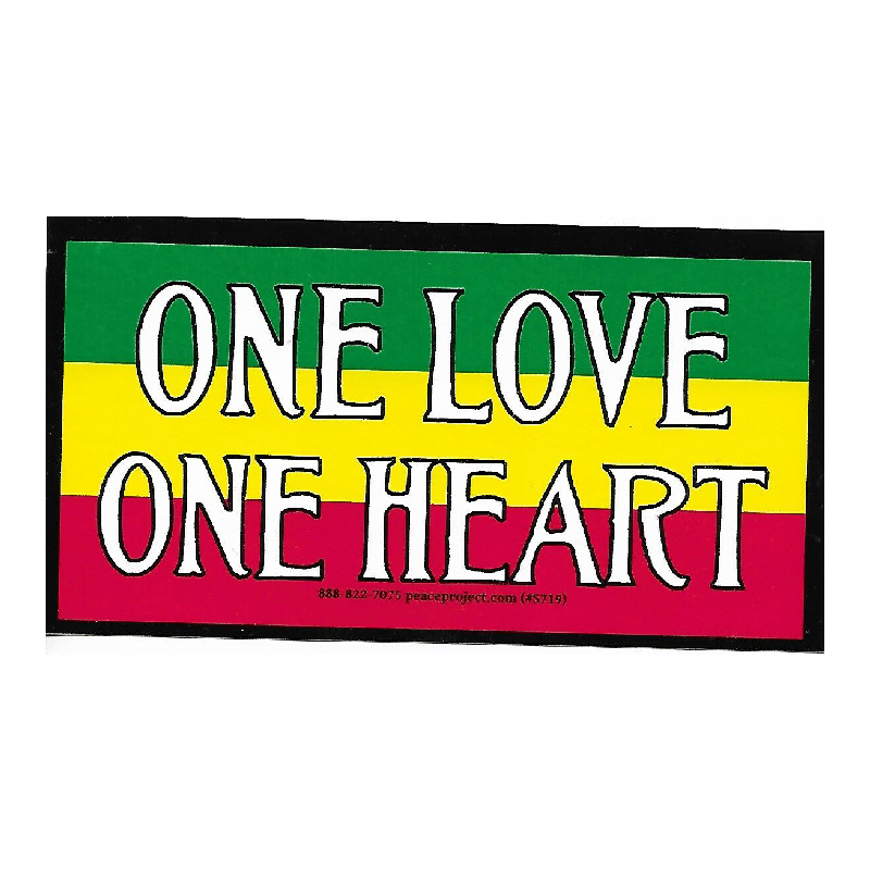ONE LOVE ONE HEART STICKER