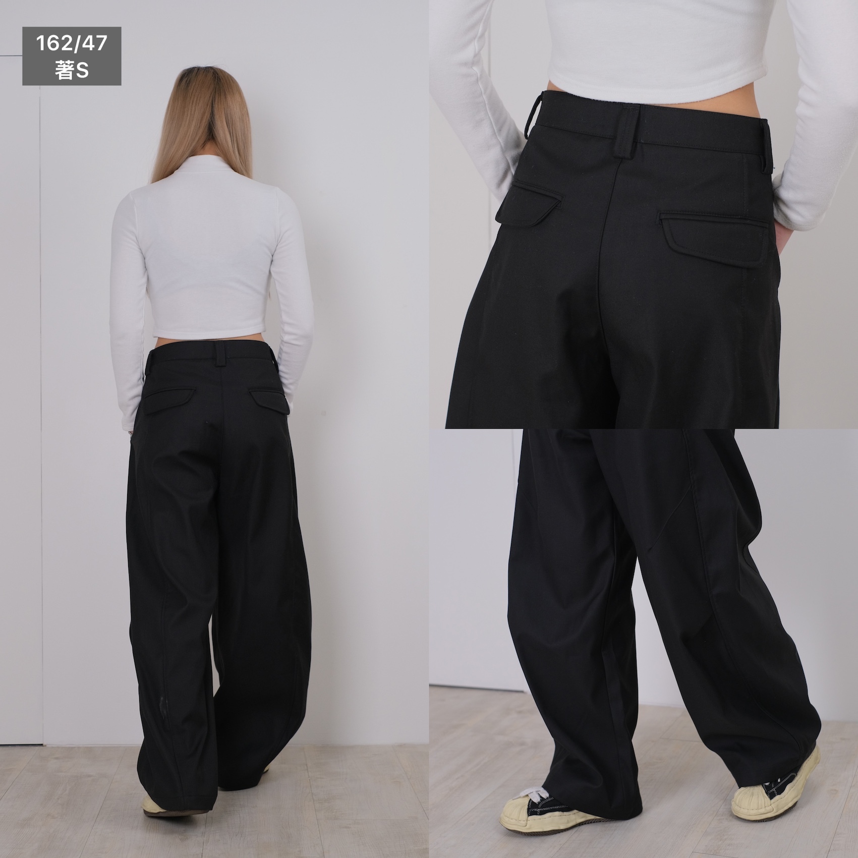 <胸以下都是腿>IVORY Wide Suit Pants 休閒 寬版 西裝褲 寬褲 黑 灰【CK6581】