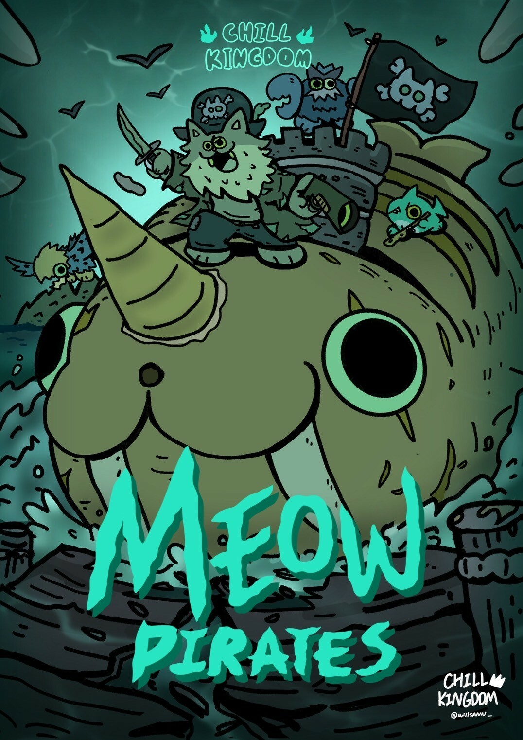 CHILL KINGDOM 海報－貓鬍子海賊團
