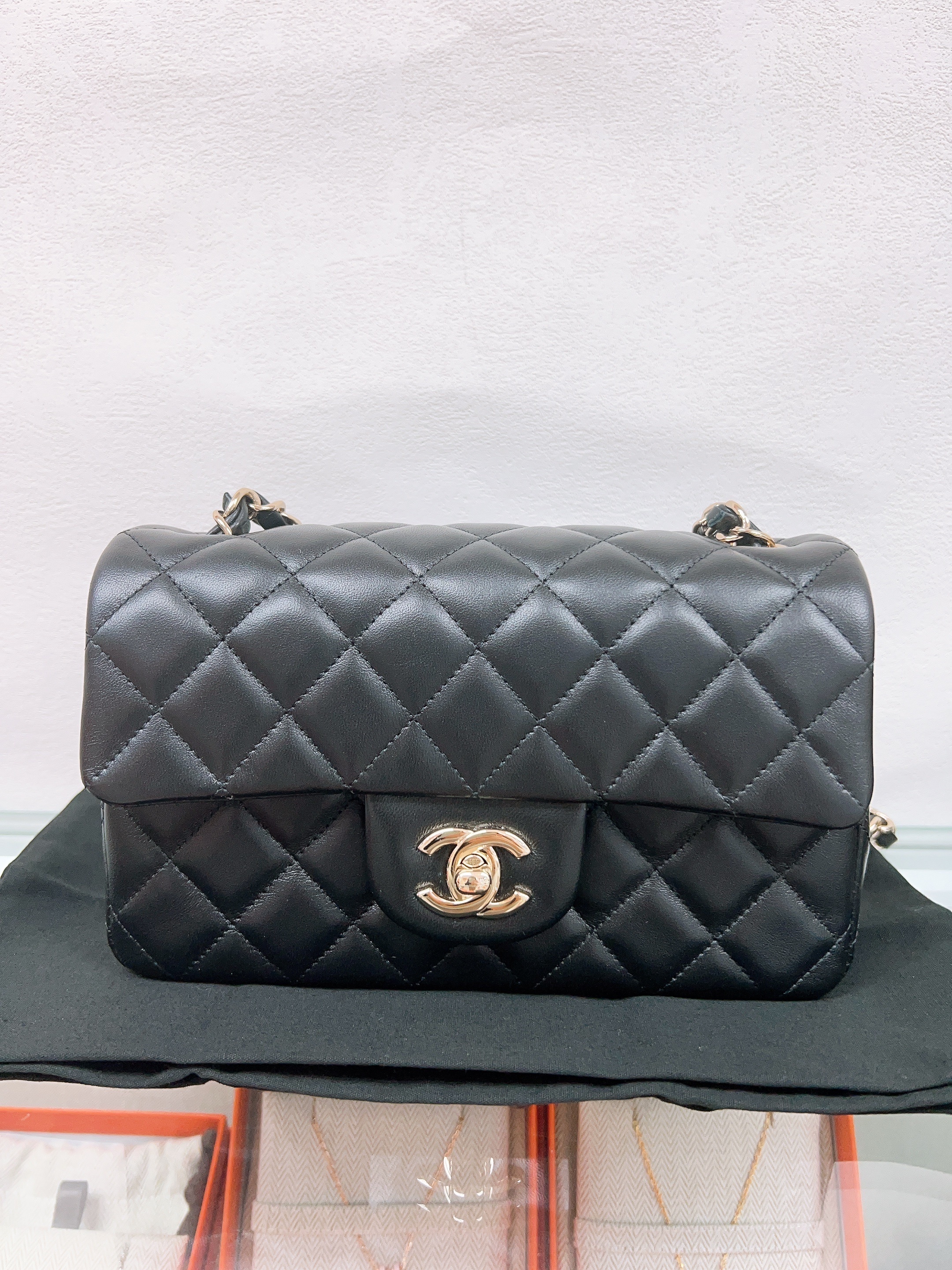 Chanel cf 20 classic flap mini (black/GHW)