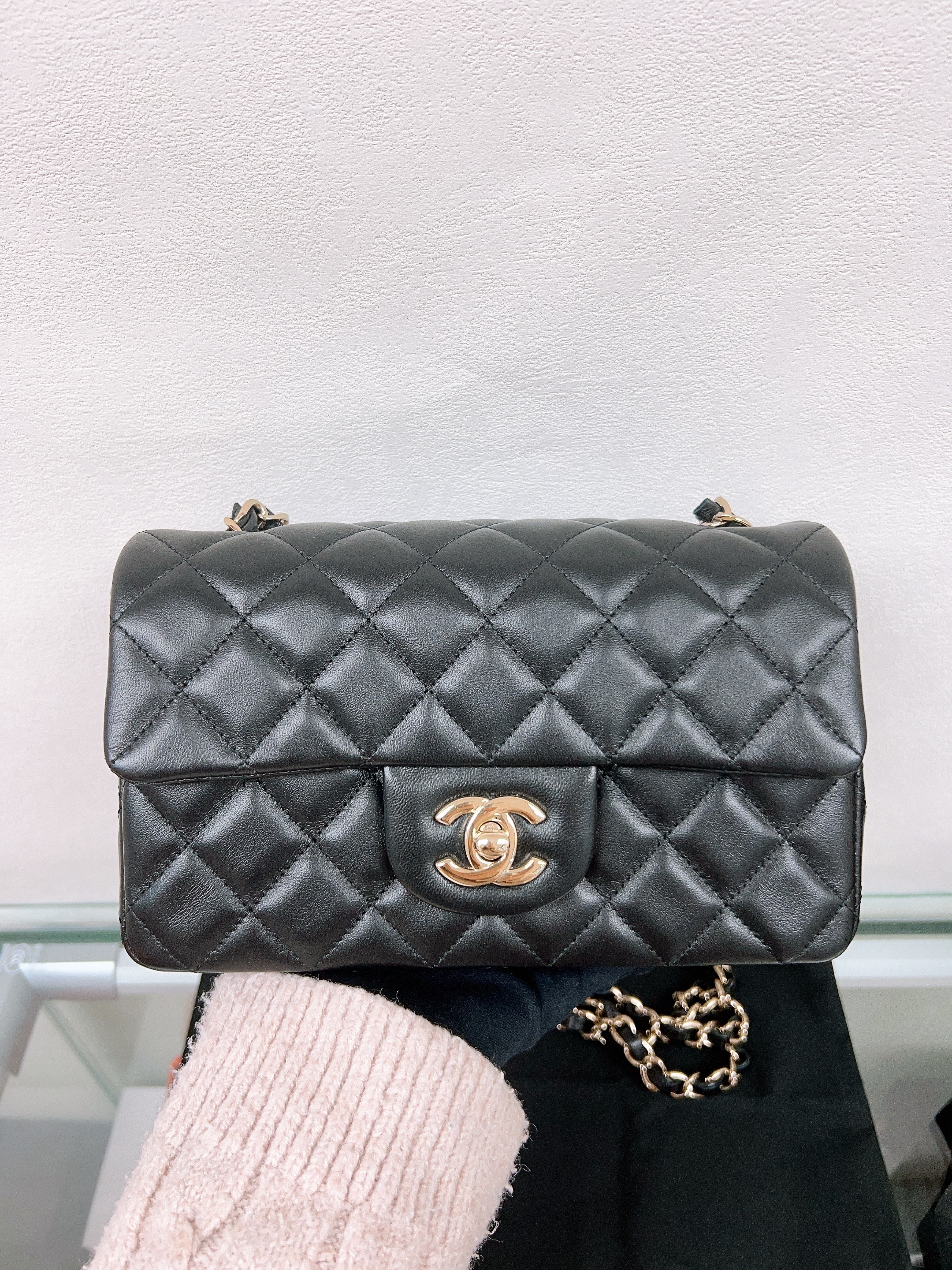 Chanel cf 20 classic flap mini (black/GHW)