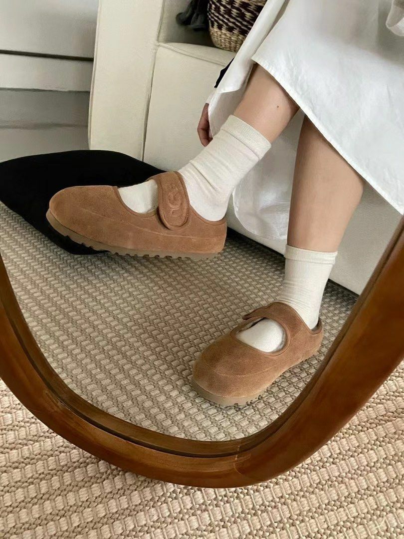 【UGG BAE MARY JANE】 瑪麗珍鞋 瑪莉珍 懶人鞋 涼鞋 絨毛保暖 女鞋