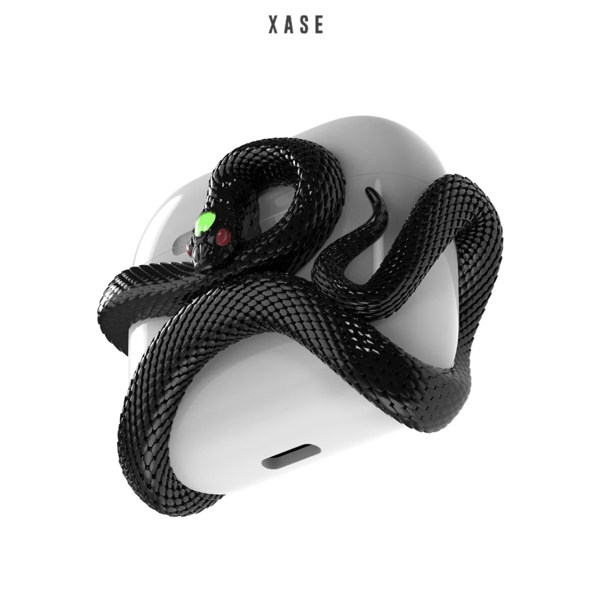 AirPods 蛇行鱗潛造型耳機殼