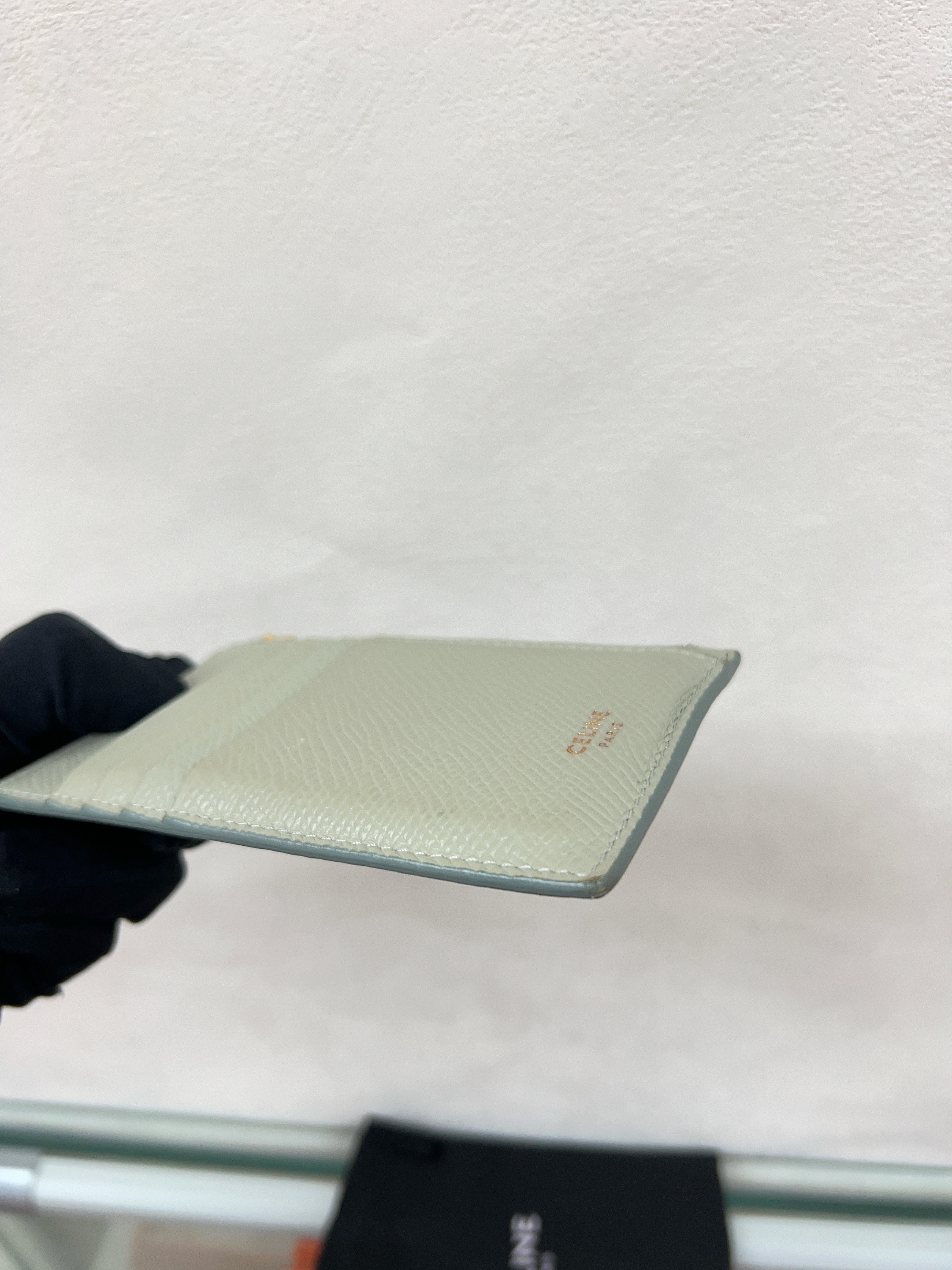 Celine card holder (mint green)