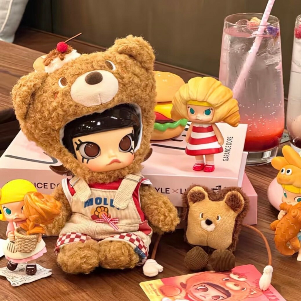 <官方正版授權>POPMART MOLLY Bear Bread Action Figure 小熊麵包 1/8 可動人偶 茉莉 泡泡瑪特