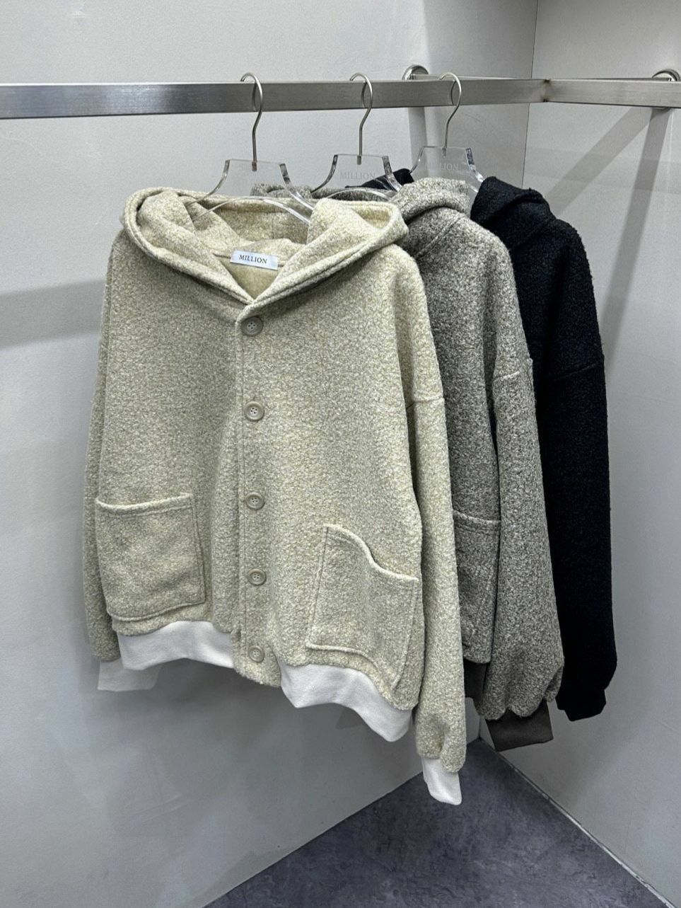 連帽開胸外套 Million-017JK