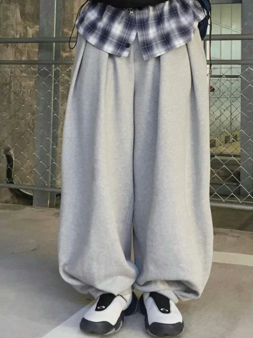 淨色鬆身運動褲 Hestory-054P