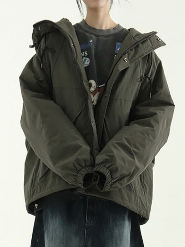 淨色連帽拉鍊外套(夾棉) ALLWAYS-029JK