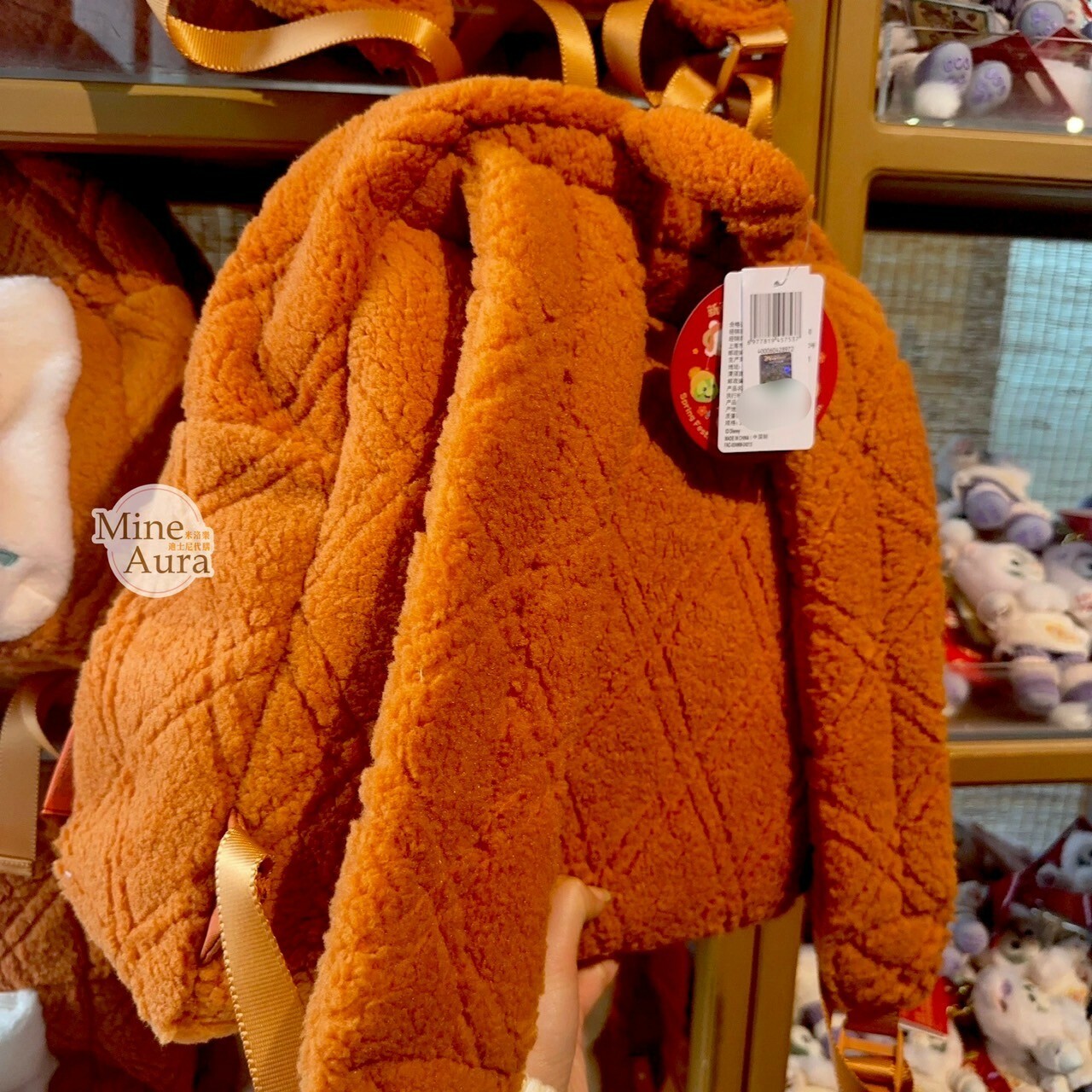 (限時特價) 2025 新春限定 達菲 Duffy 與好友們 達菲 Duffy 絨毛大頭造型 後背包 -上海迪士尼樂園