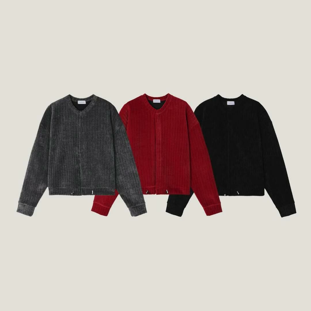 圓領燈心絨開胸外套 RAYGUN-022JK