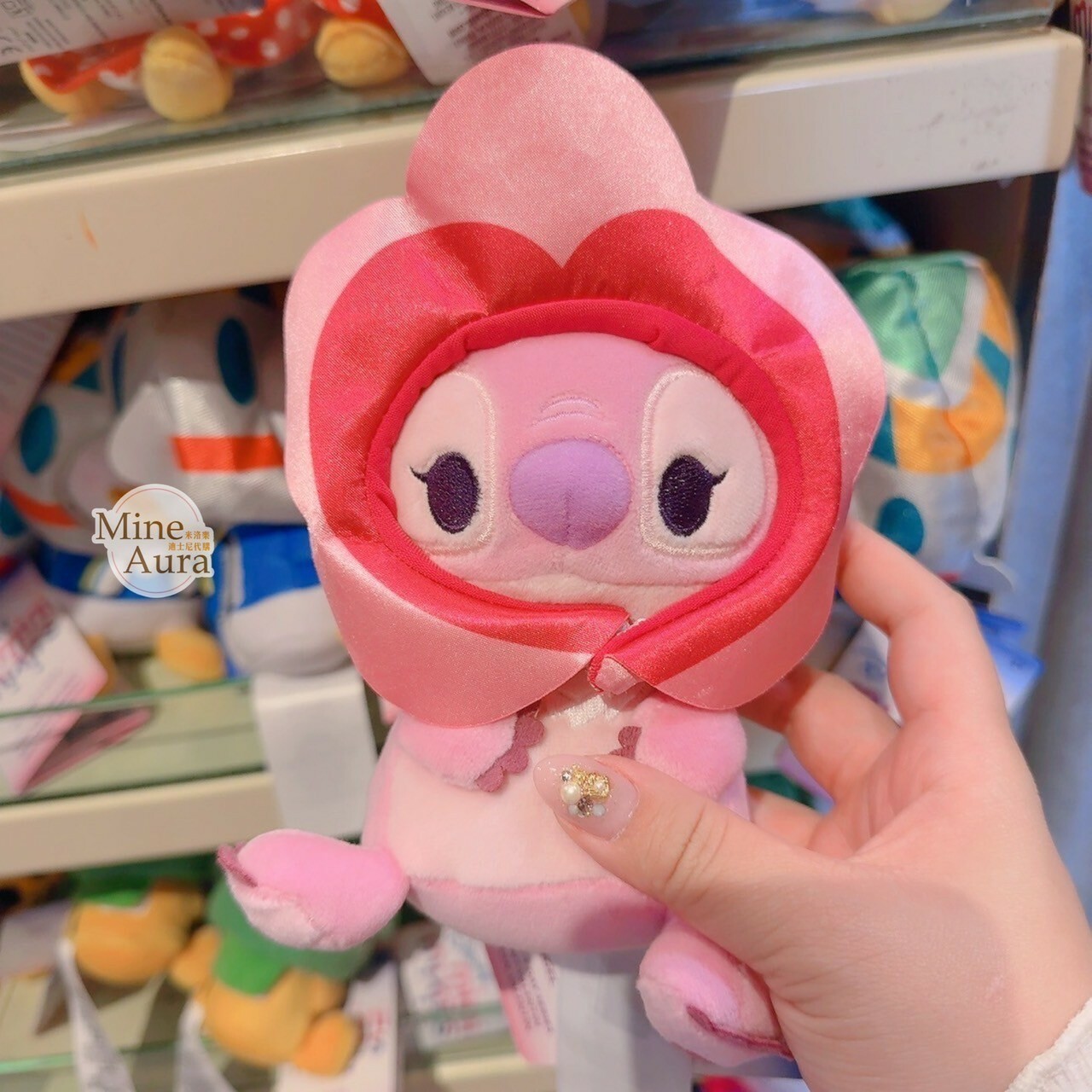 Mini Mixlts 系列 安琪拉 Angel 可拆頭套 造型 迷你 絨毛 娃娃 玩偶 星際寶貝 Lilo & Stitch -香港迪士尼樂園