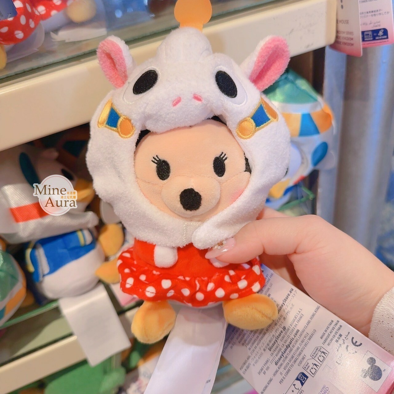 Mini Mixlts 系列 米妮 Minnie 可拆頭套 造型 迷你 絨毛 娃娃 玩偶 -香港迪士尼樂園
