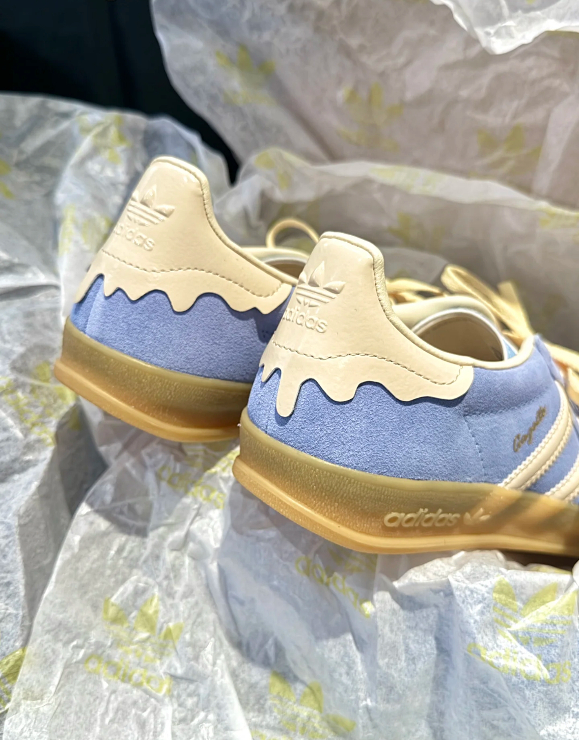 Adidas Originals Gazelle 海鹽冰淇淋 情人節限定 融化 淺藍色 淺黃色 JR8029/預購