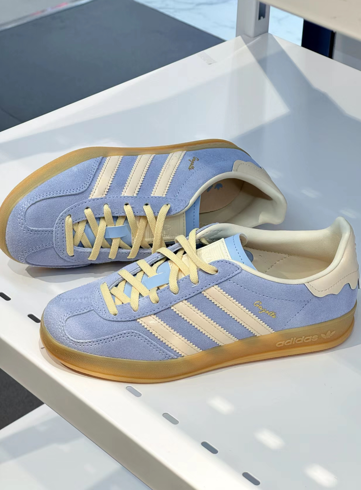 Adidas Originals Gazelle 海鹽冰淇淋 情人節限定 融化 淺藍色 淺黃色 JR8029/預購