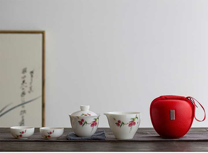 羊脂玉快客杯創意月兔一壺兩杯旅行組 商務活動禮品