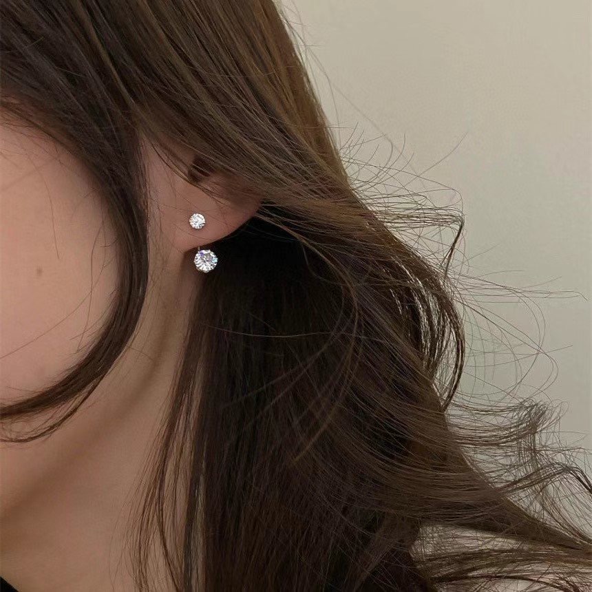 簡約水鑽耳環