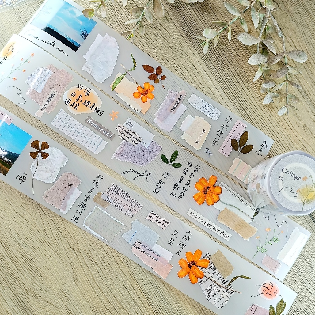 什物． Collage 12 5cm霧面PET膠帶 <整捲/分裝>