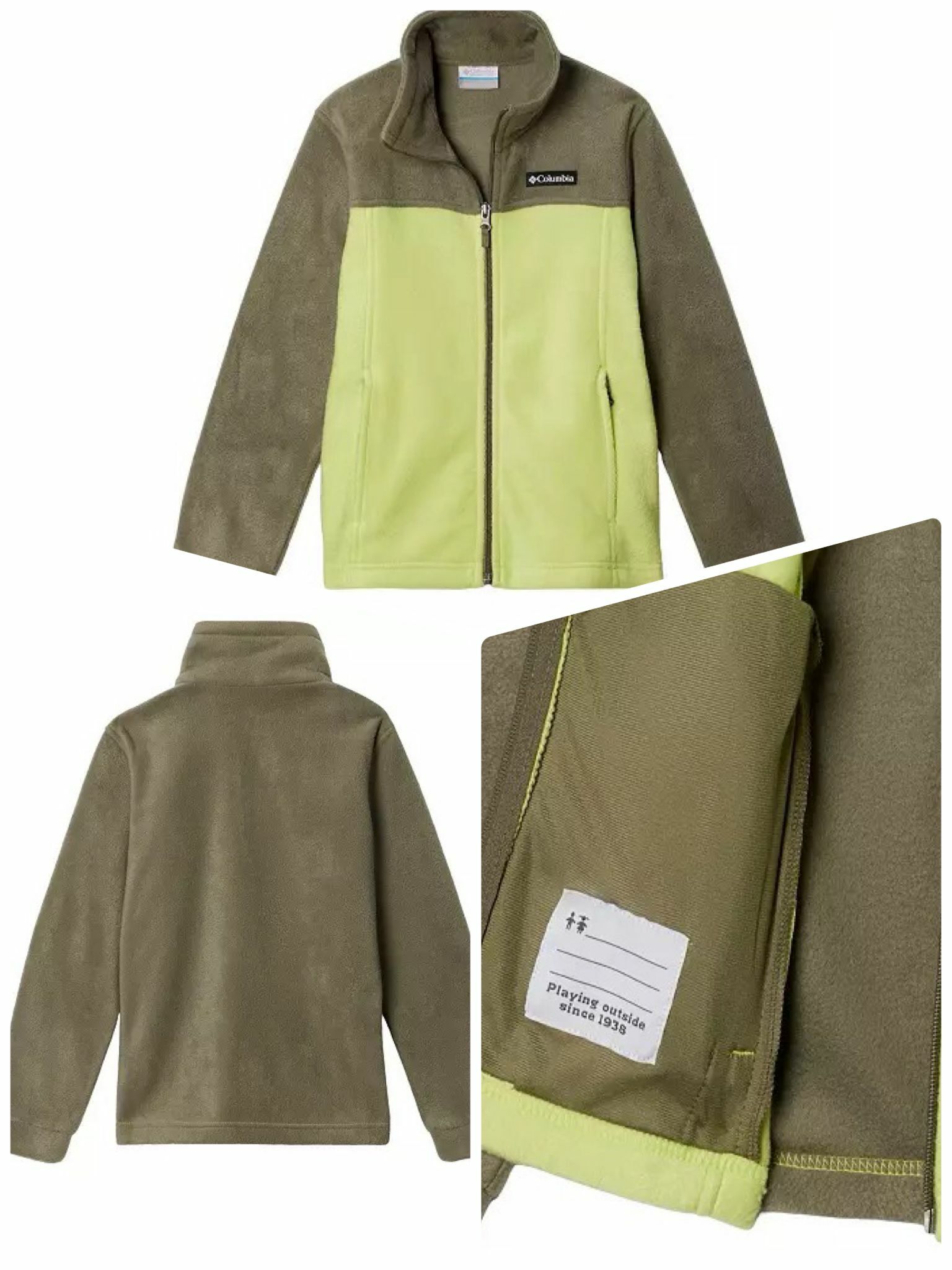 【預購】Columbia G011132 男童 Steens Mountain II 羊毛 Jacket 綠色 XL