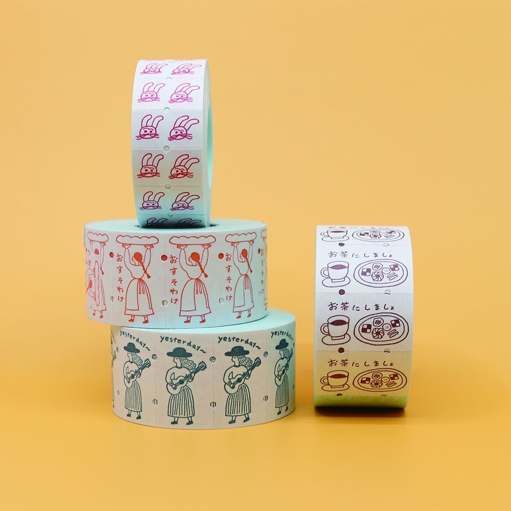 日本36Sublo x necktie．標籤機貼紙膠帶捲 共四款 <整捲/分裝>