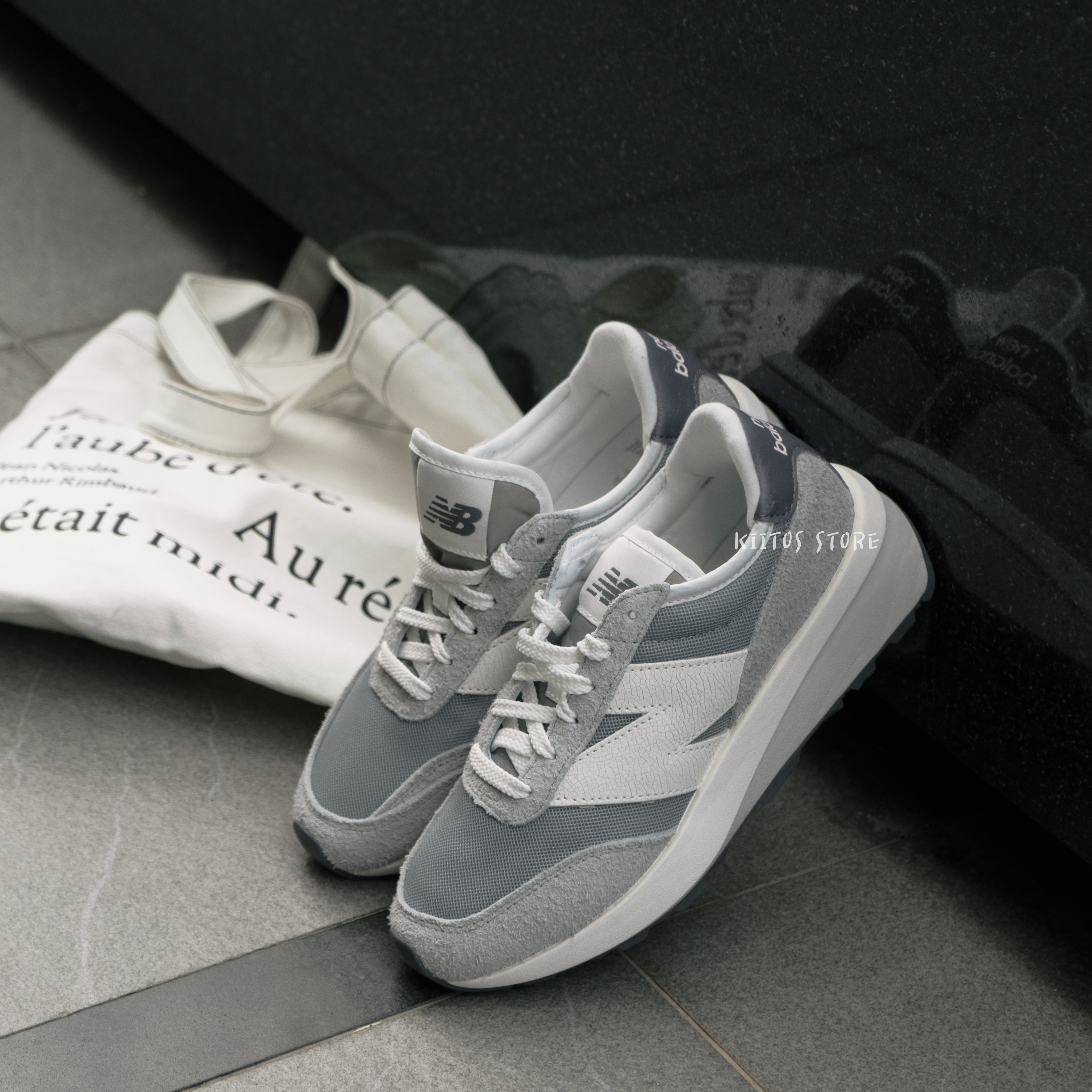 New Balance 370 休閒鞋 復古 D楦 女鞋 男鞋 灰 U370AH