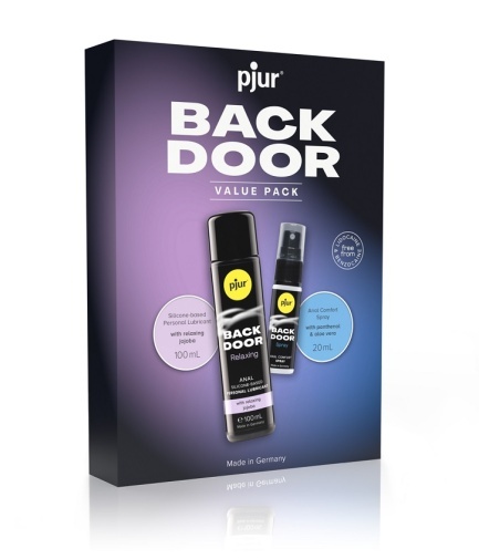 Pjur - Back Door Value Pack - 後庭專用Jojoba Oil矽性潤滑液 + 後庭舒緩&放鬆噴霧