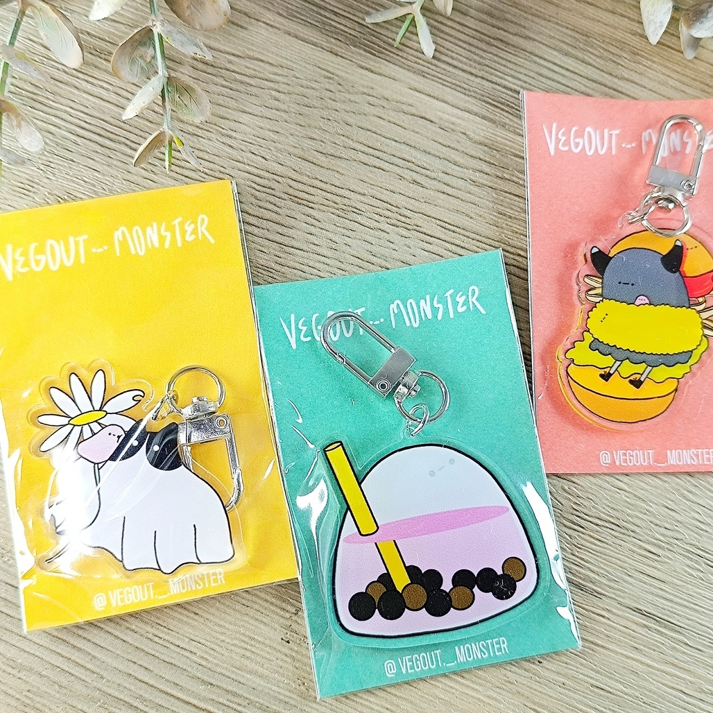 軟爛怪物．壓克力吊飾 共三款