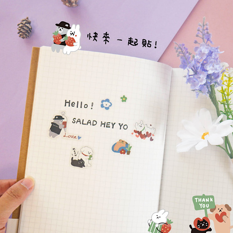 Joy Star Giftware Sticker－Salad Hey Yo (Taiwanese Stationery Brand)
