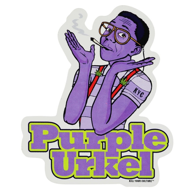 PURPLE URKEL STICKER 4.25"X5"