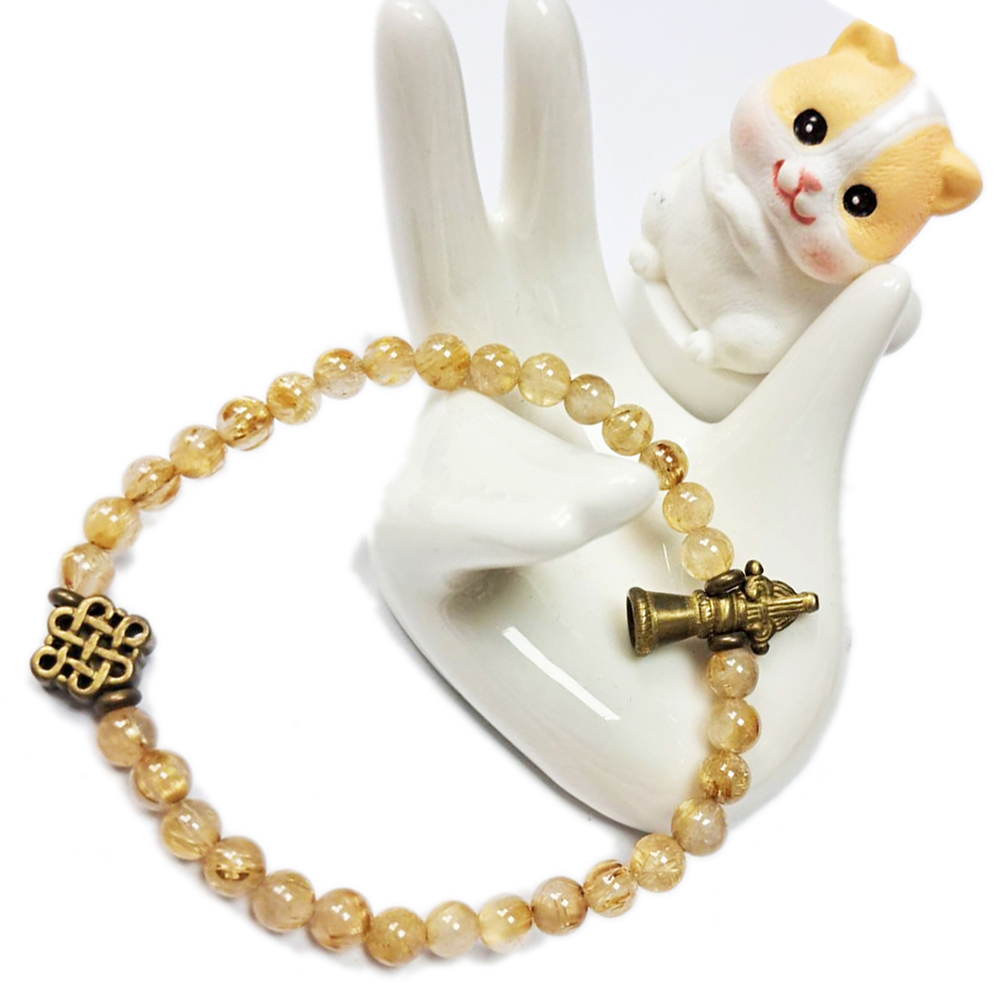 金剛鈴+鈦晶手珠6mm【十方】142021