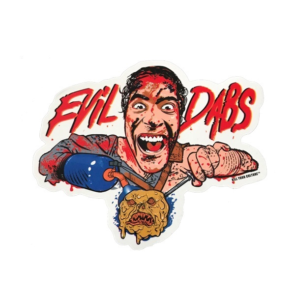 EVIL DABS STICKER 5.25"X4.5"