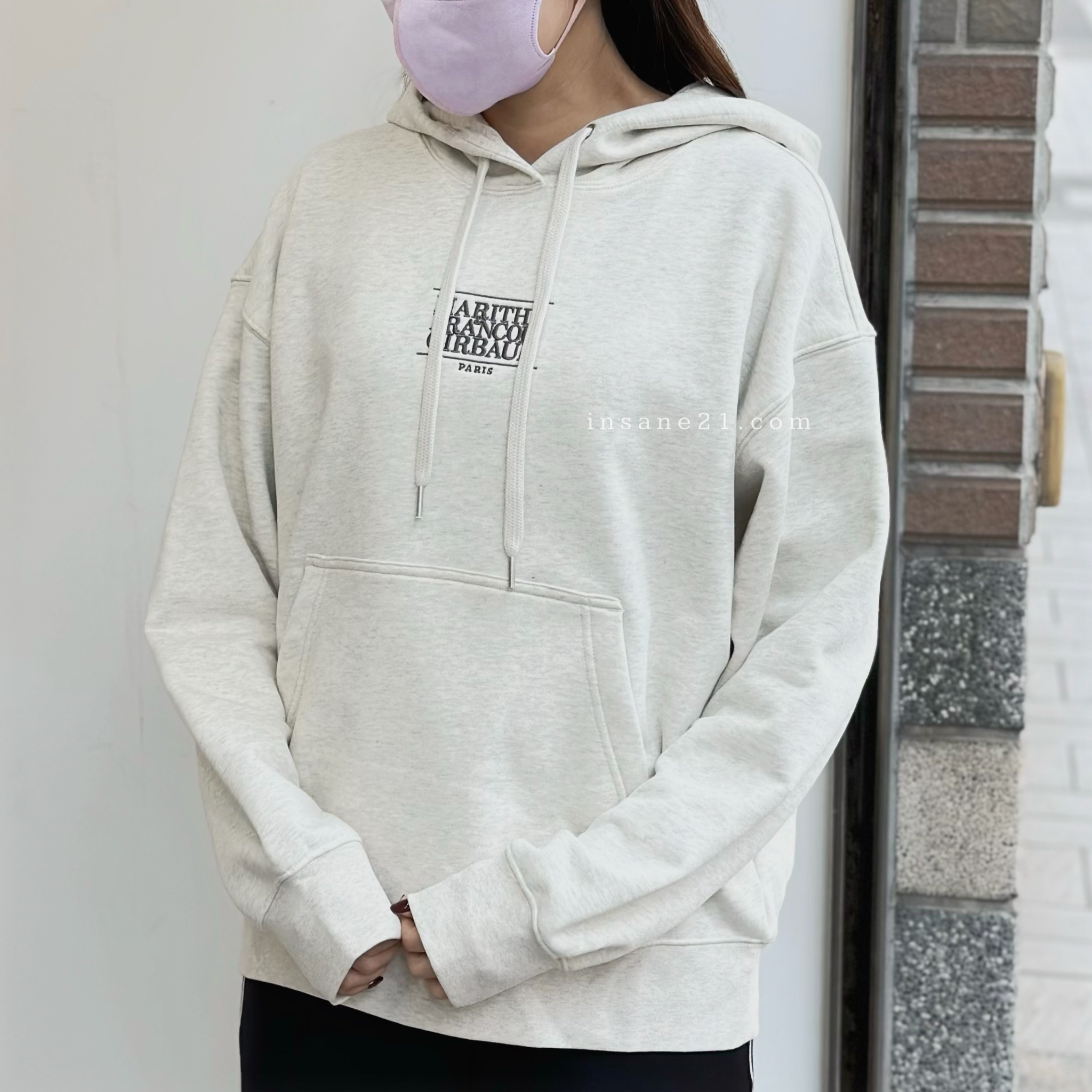 MARITHÉ FRANÇOIS GIRBAUD 燕麥 帽踢 上衣 長袖 秋冬保暖 MFG