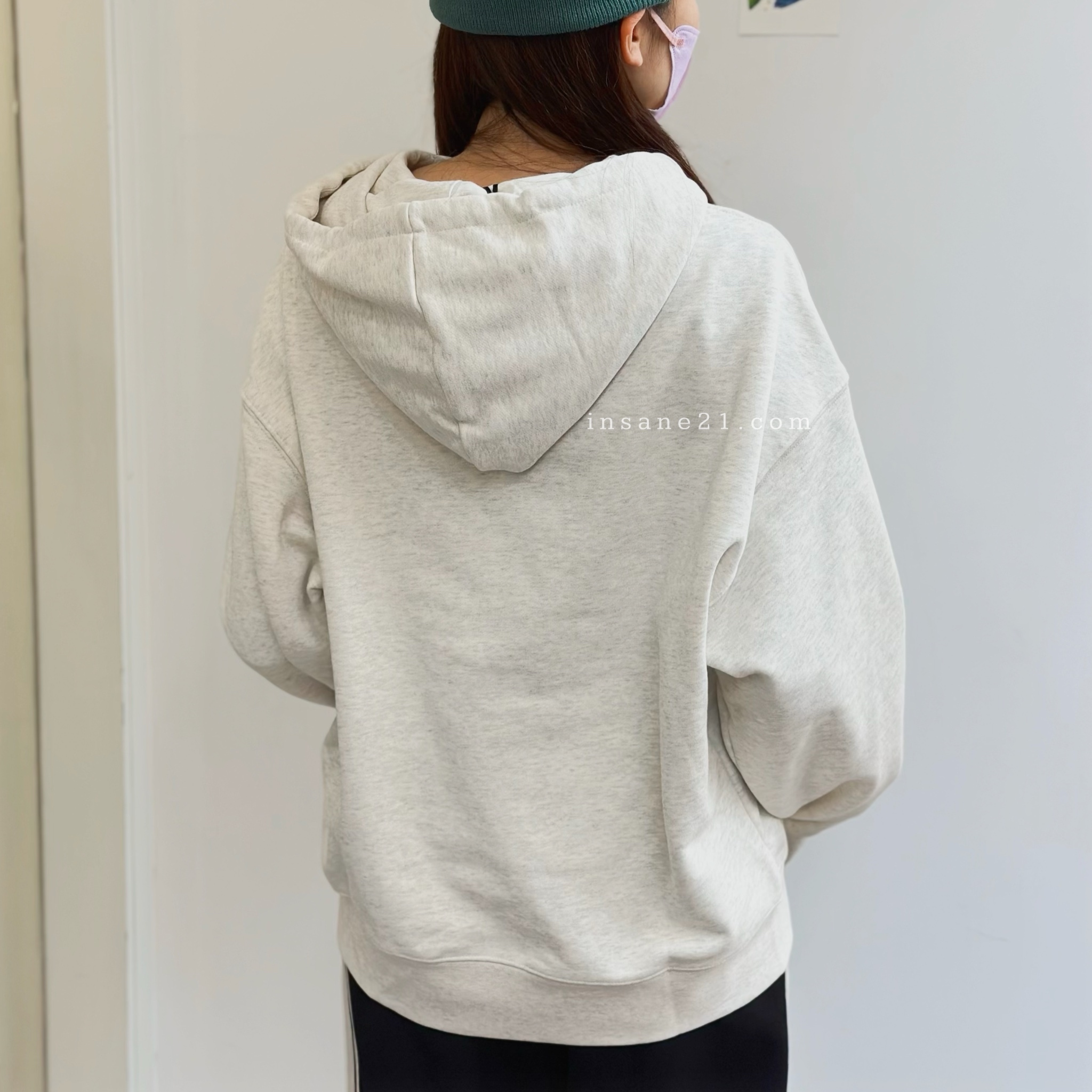 MARITHÉ FRANÇOIS GIRBAUD 燕麥 帽踢 上衣 長袖 秋冬保暖 MFG