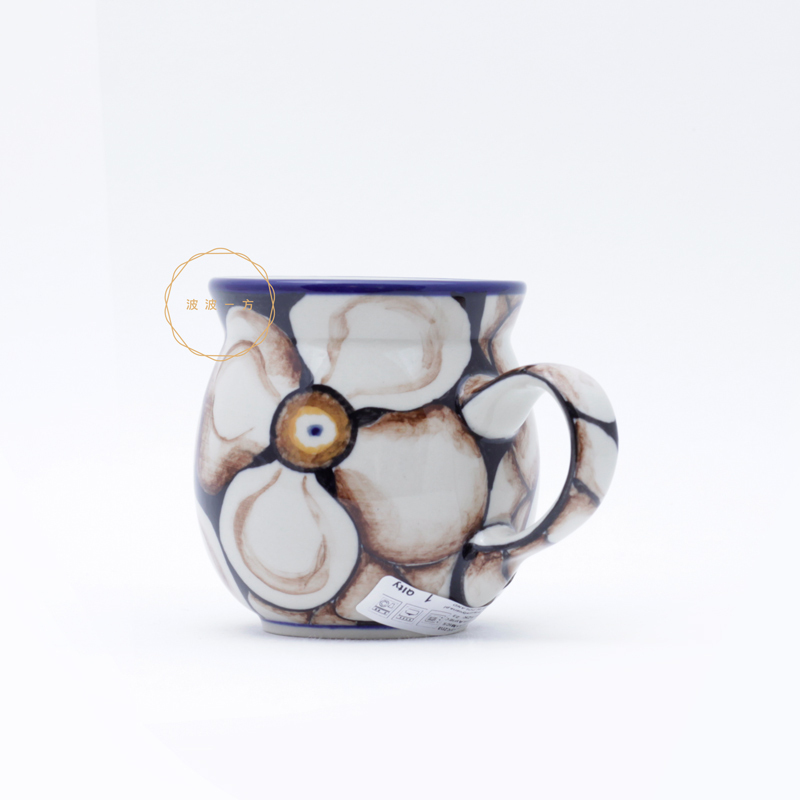 胖胖杯-小 -250ml-特殊款 - 木蘭花-棕色調
