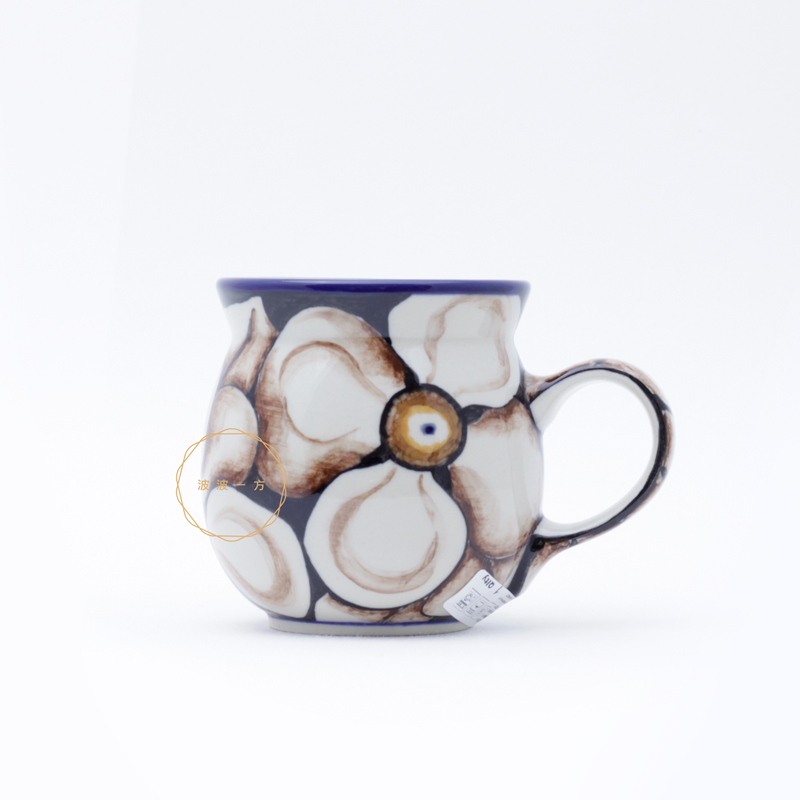 胖胖杯-小 -250ml-特殊款 - 木蘭花-棕色調