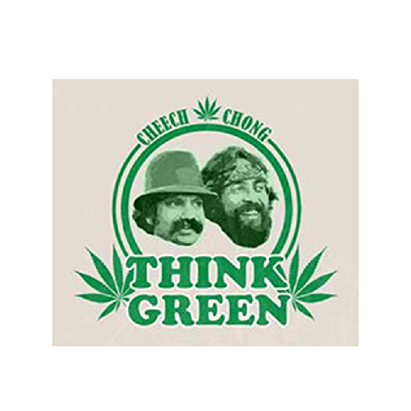 CHEECH & CHONG THINK GREEN STICKER